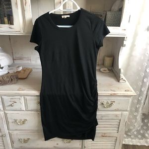 T shirt Black mini dress
